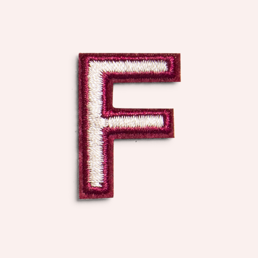 Decorative Iron-On Patch - Oat/Deep Berry