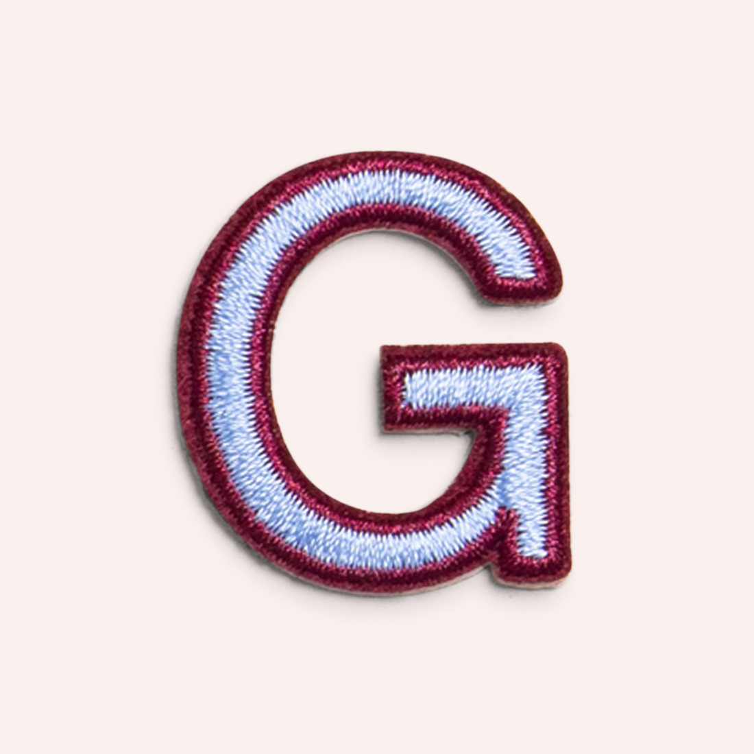 Decorative Iron-On Patch - Periwinkle/Deep Berry