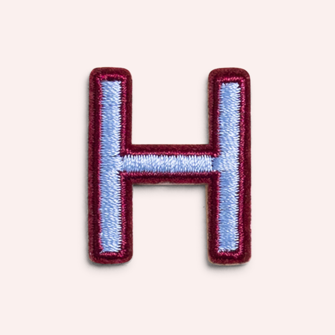 Decorative Iron-On Patch - Periwinkle/Deep Berry