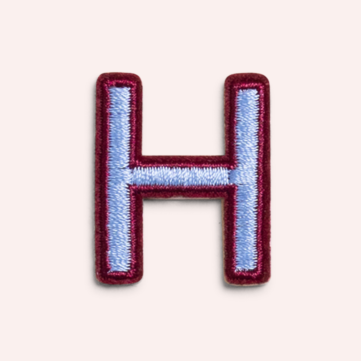 Decorative Iron-On Patch - Periwinkle/Deep Berry