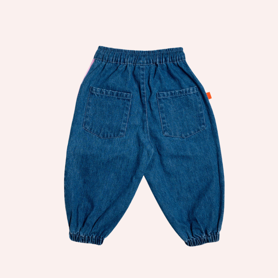 Denim Barrel Pants - Colour Block
