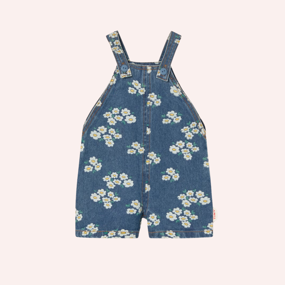 Denim Short Dungaree - Blossoms