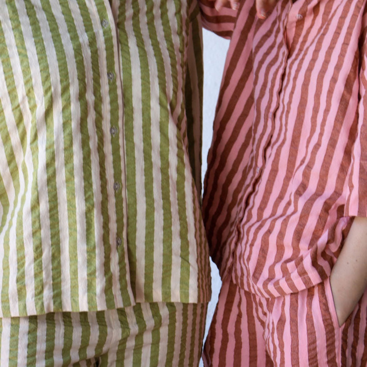 Sundae Seersucker Pyjama Set  by Mosey Me