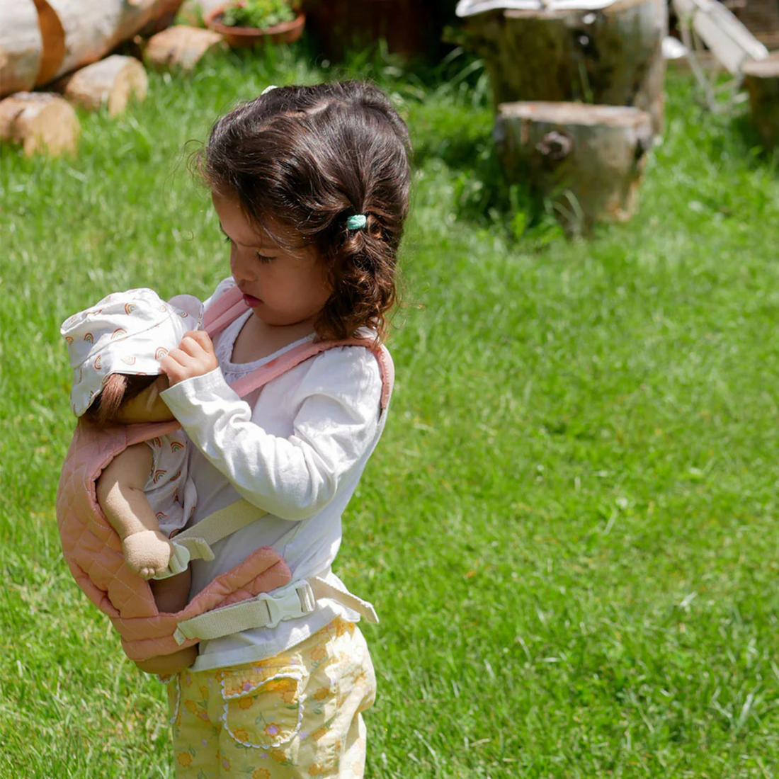 Dinkum Dolls Quilted Carrier - Rose