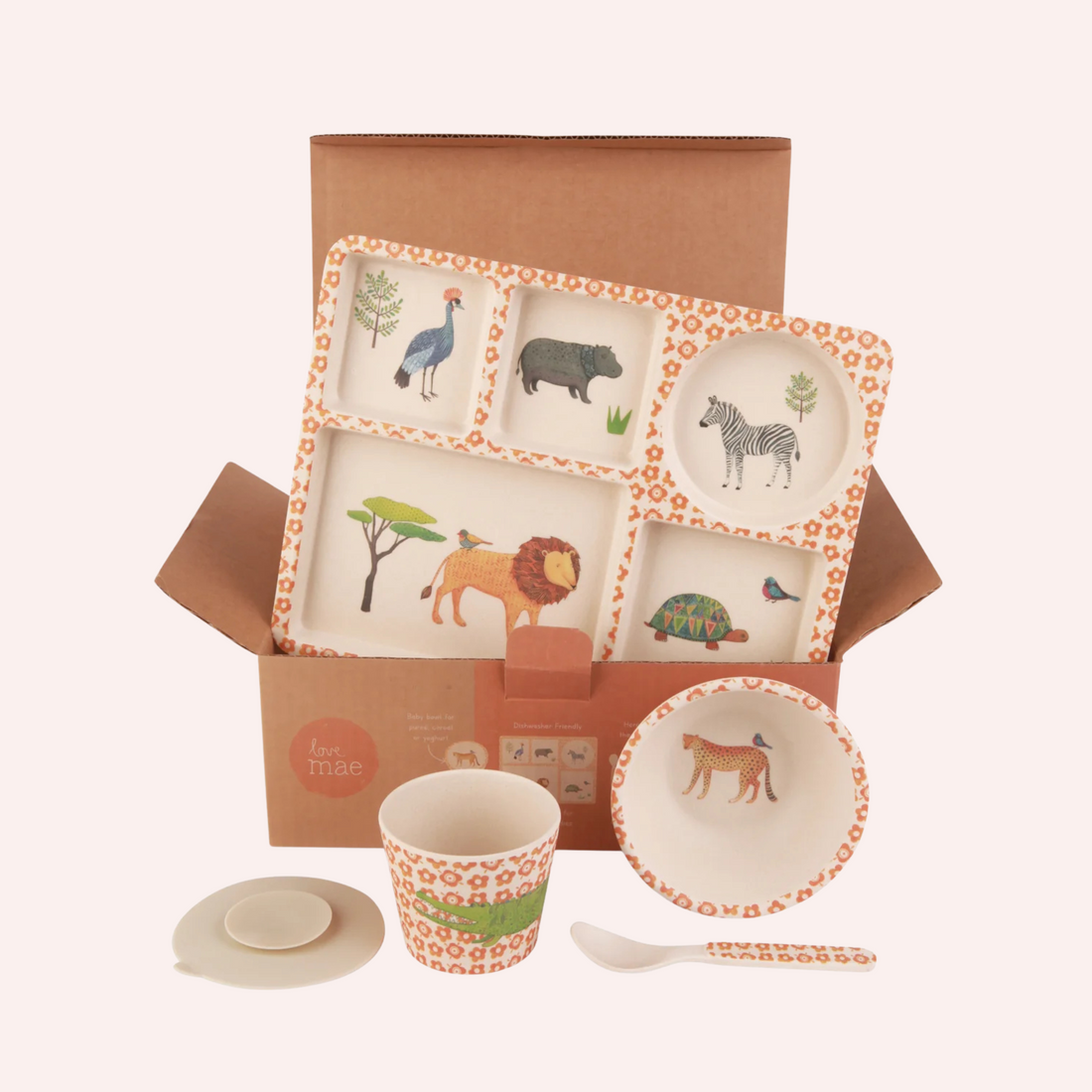 Divided Plate Set - On Safari