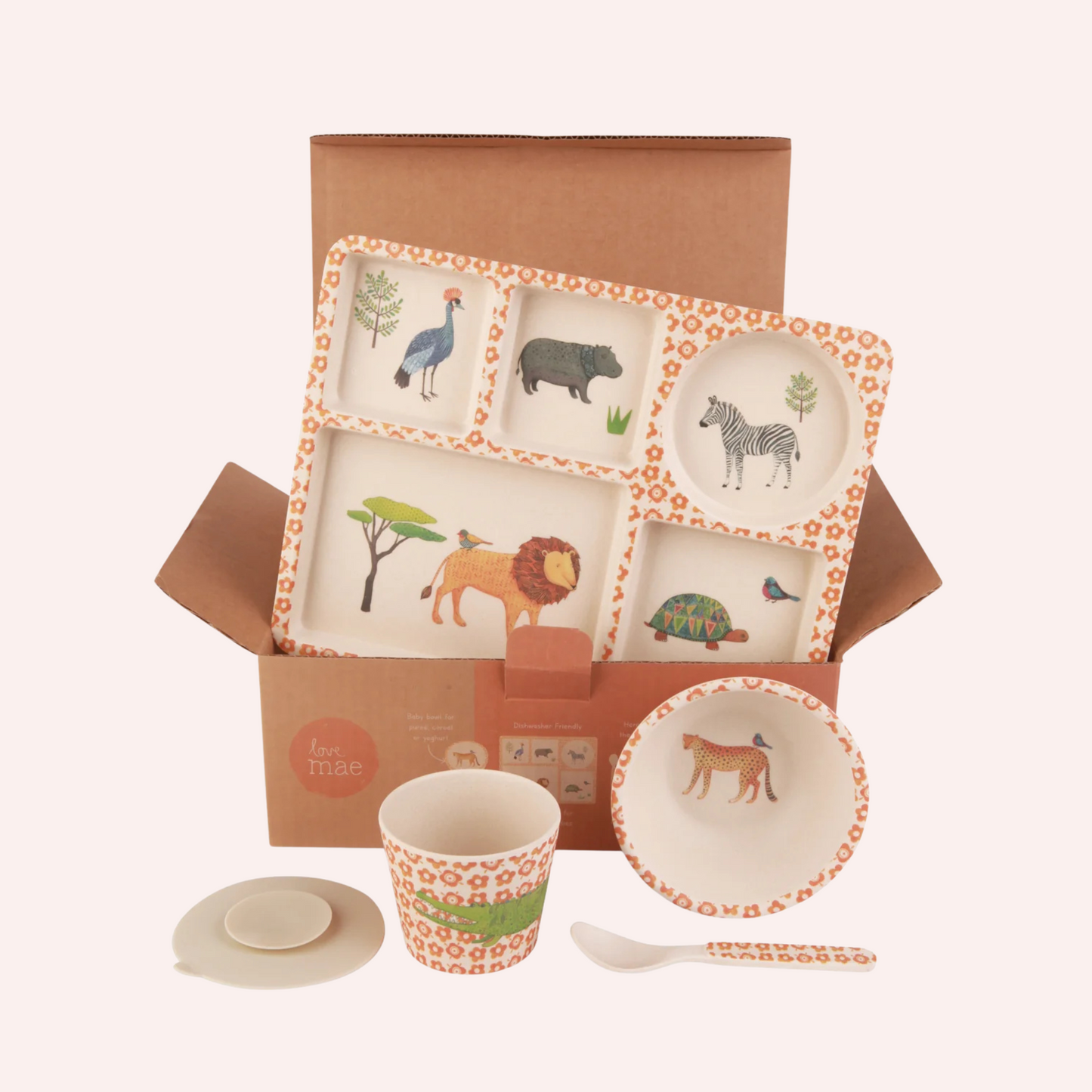 Divided Plate Set - On Safari