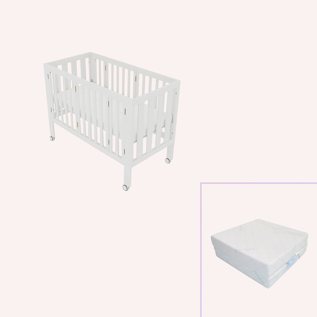 Dixie Folding Cot - White