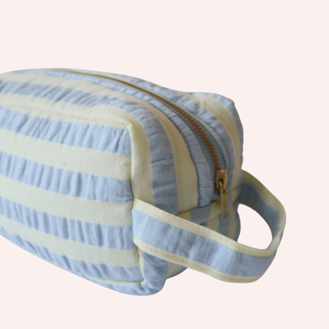 Dopp Kit - Butter Blue Seersucker