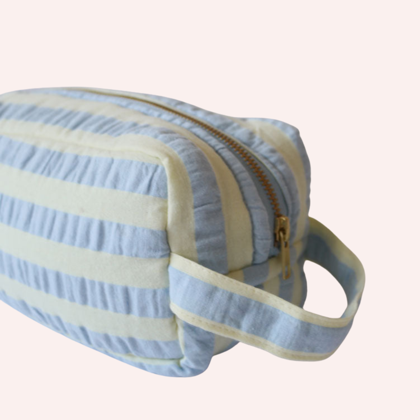 Dopp Kit - Butter Blue Seersucker