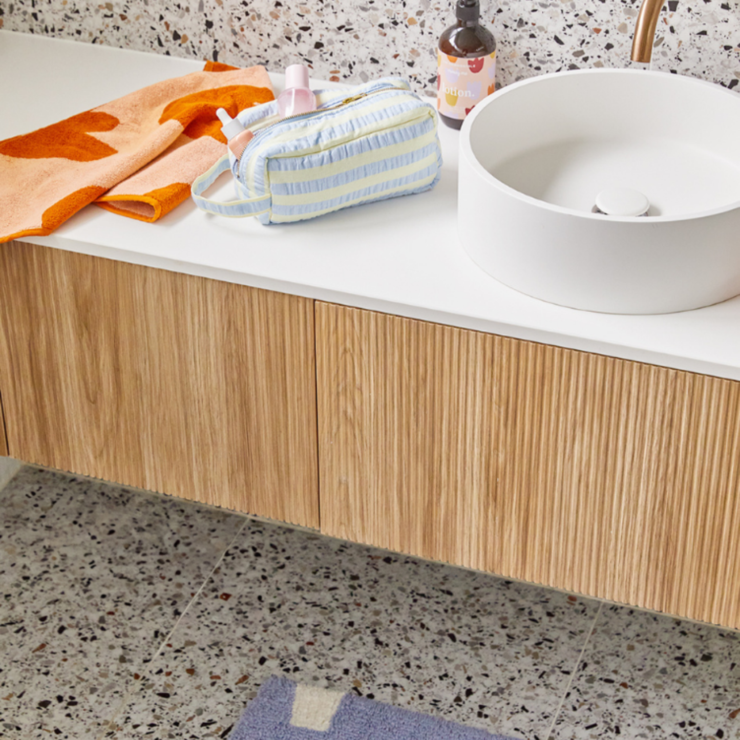 Dopp Kit - Butter Blue Seersucker