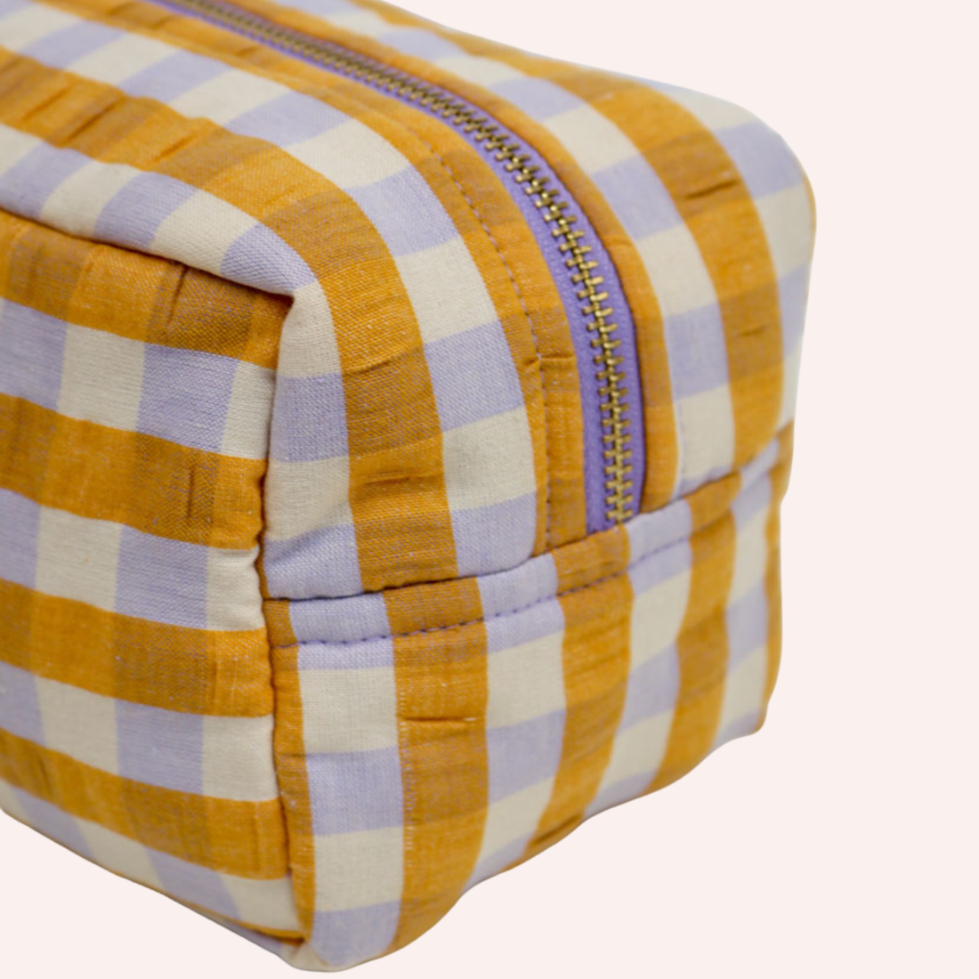 Dopp Kit - Mango Seersucker