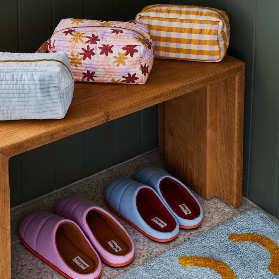 Dopp Kit - Mango Seersucker