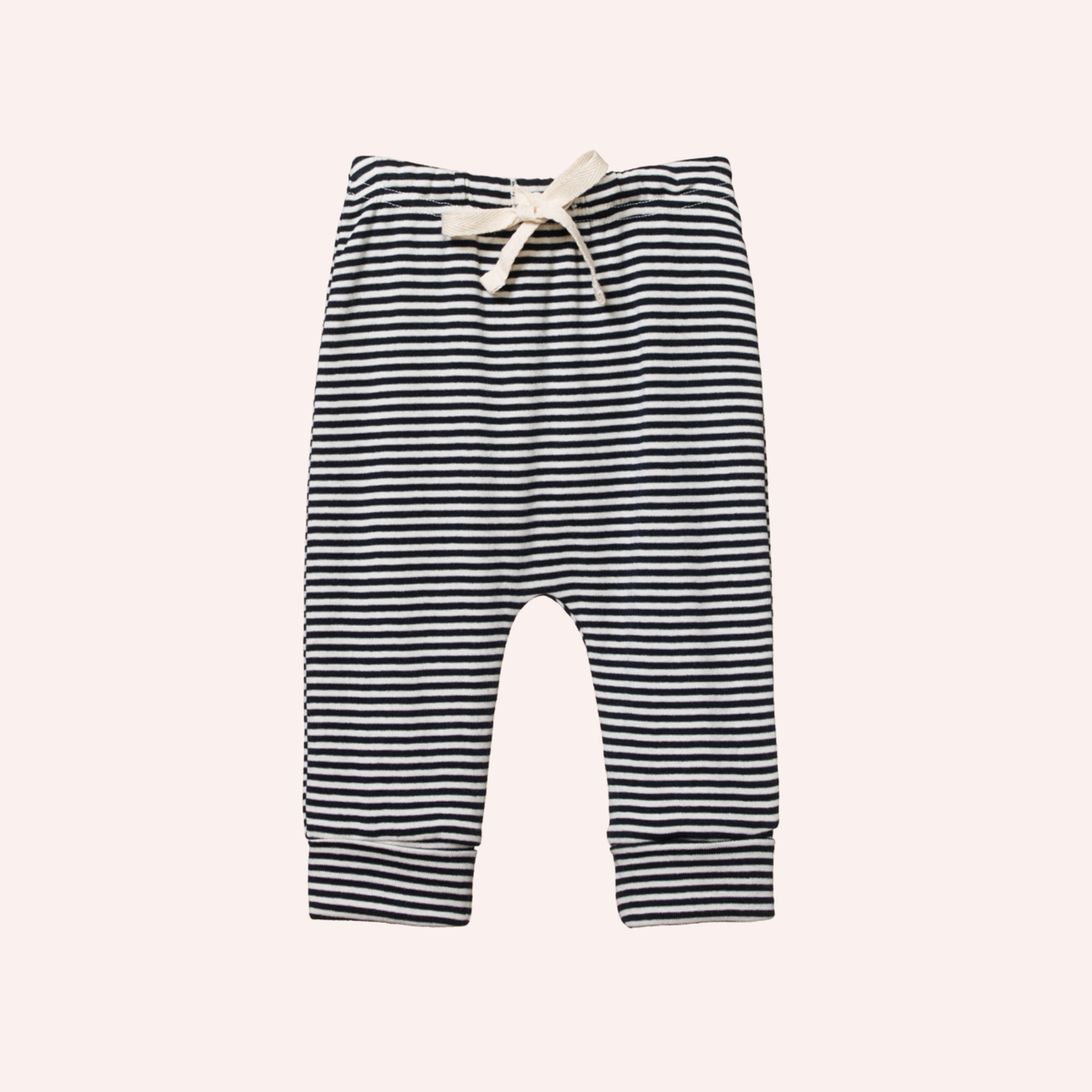Drawstring Pants - Navy Stripe