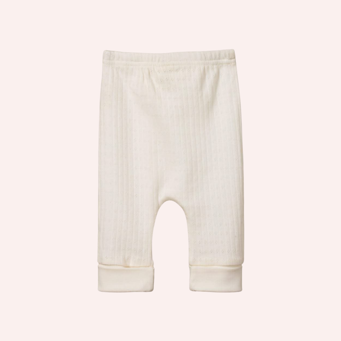 Drawstring Pants Pointelle - Natural