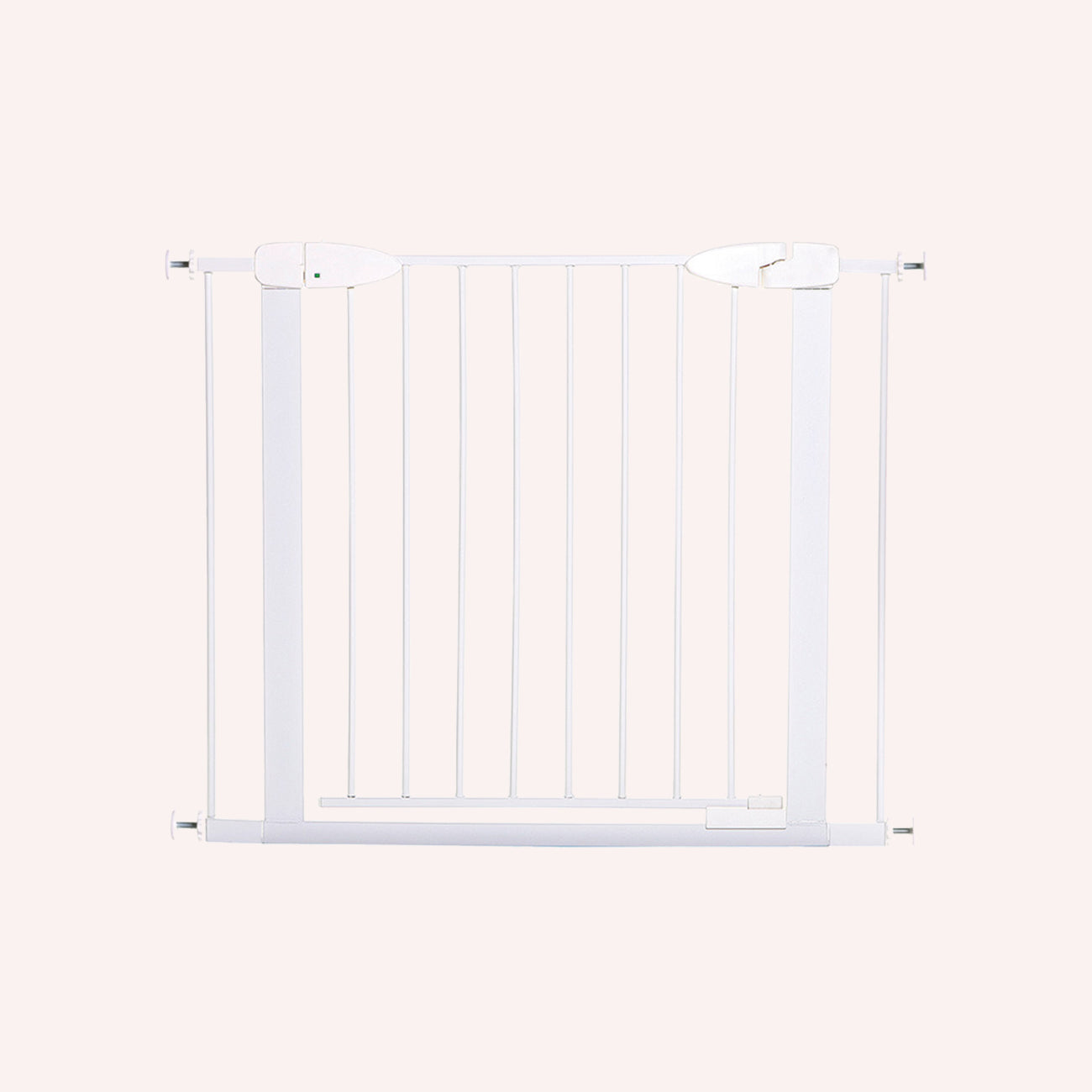 Boston Magnetic Auto-Close Security Gate - Fits with 2 X 7cm Extensions - White