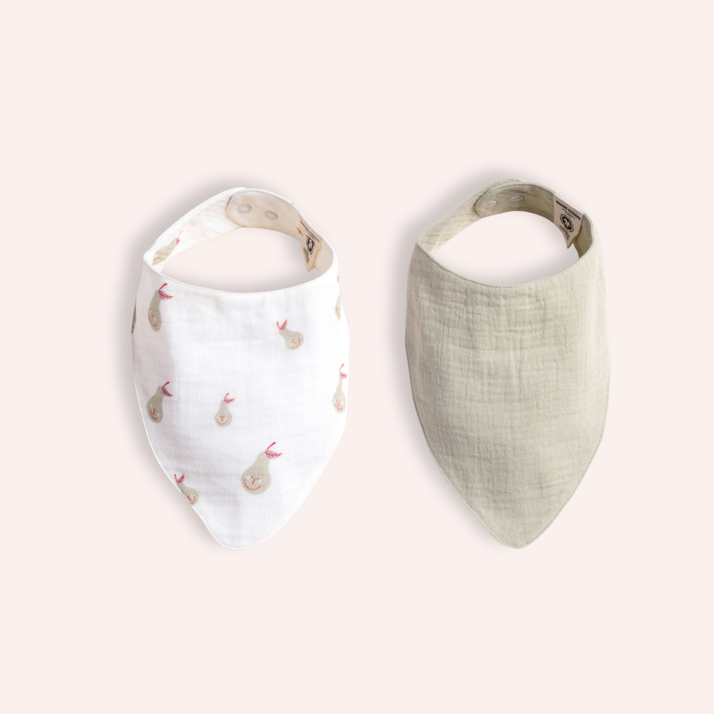 Fancy Dribble Bib Duo - Cheeky Pear