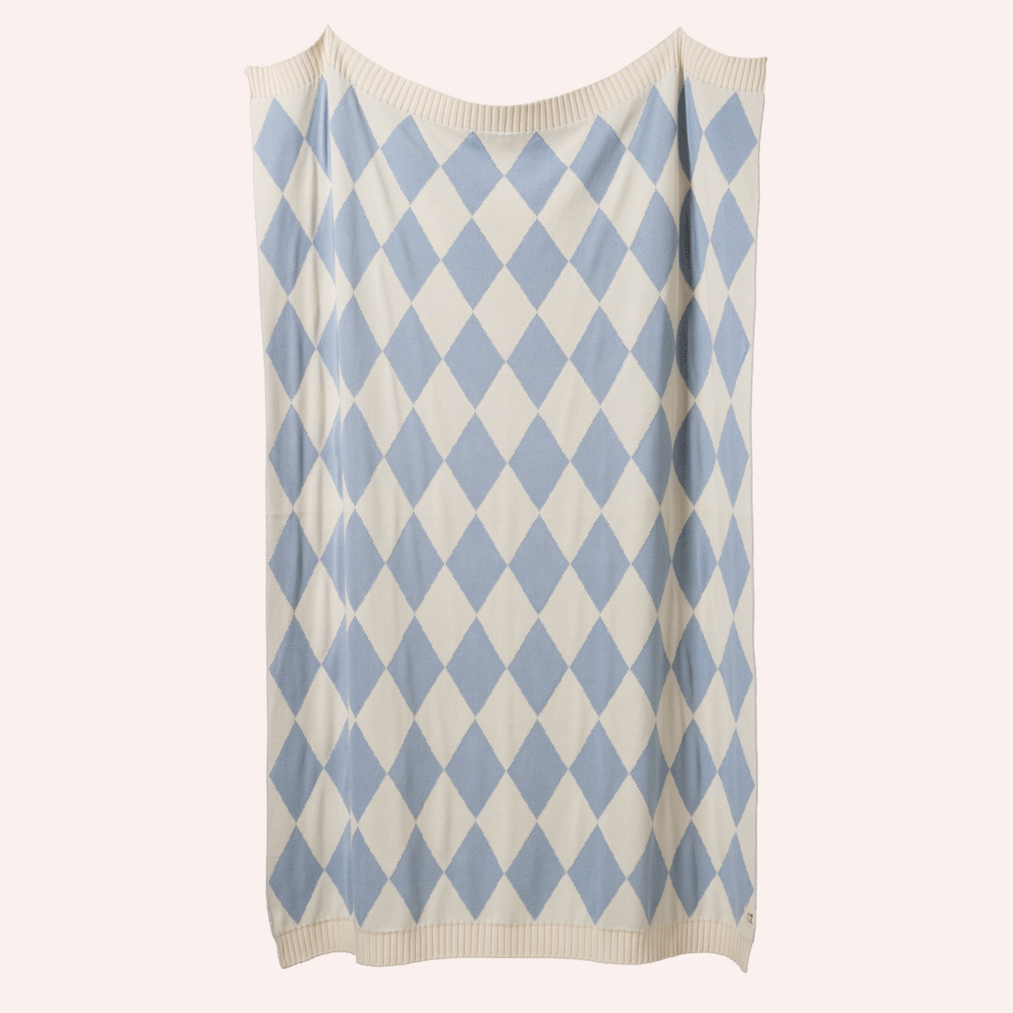 Dune Blanket - Celestrial Blue Diamond Knit