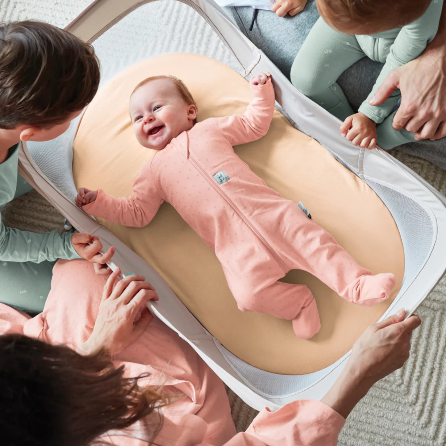 Easy Sleep Portable Bassinet - Ecru