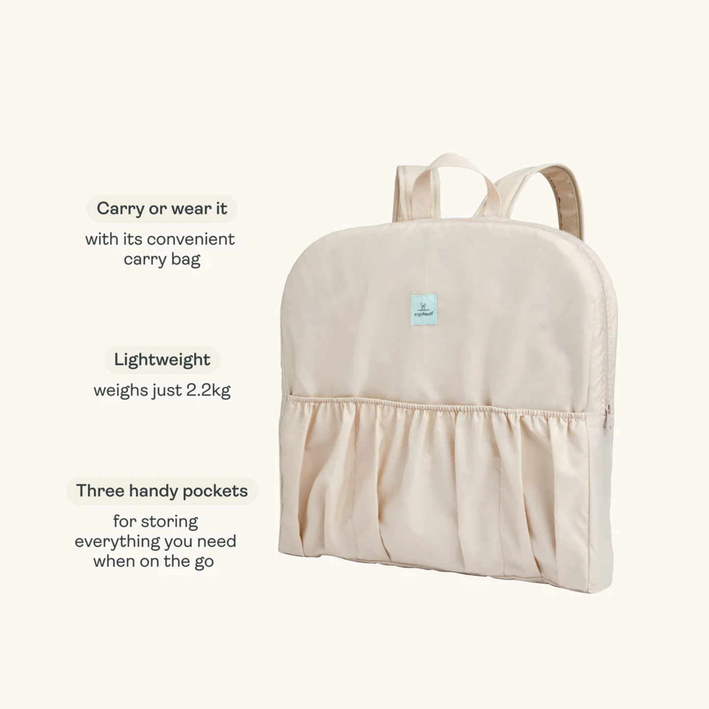 Easy Sleep Portable Bassinet - Ecru