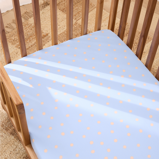 Eden Cotton Fitted Sheet - Remi Spot