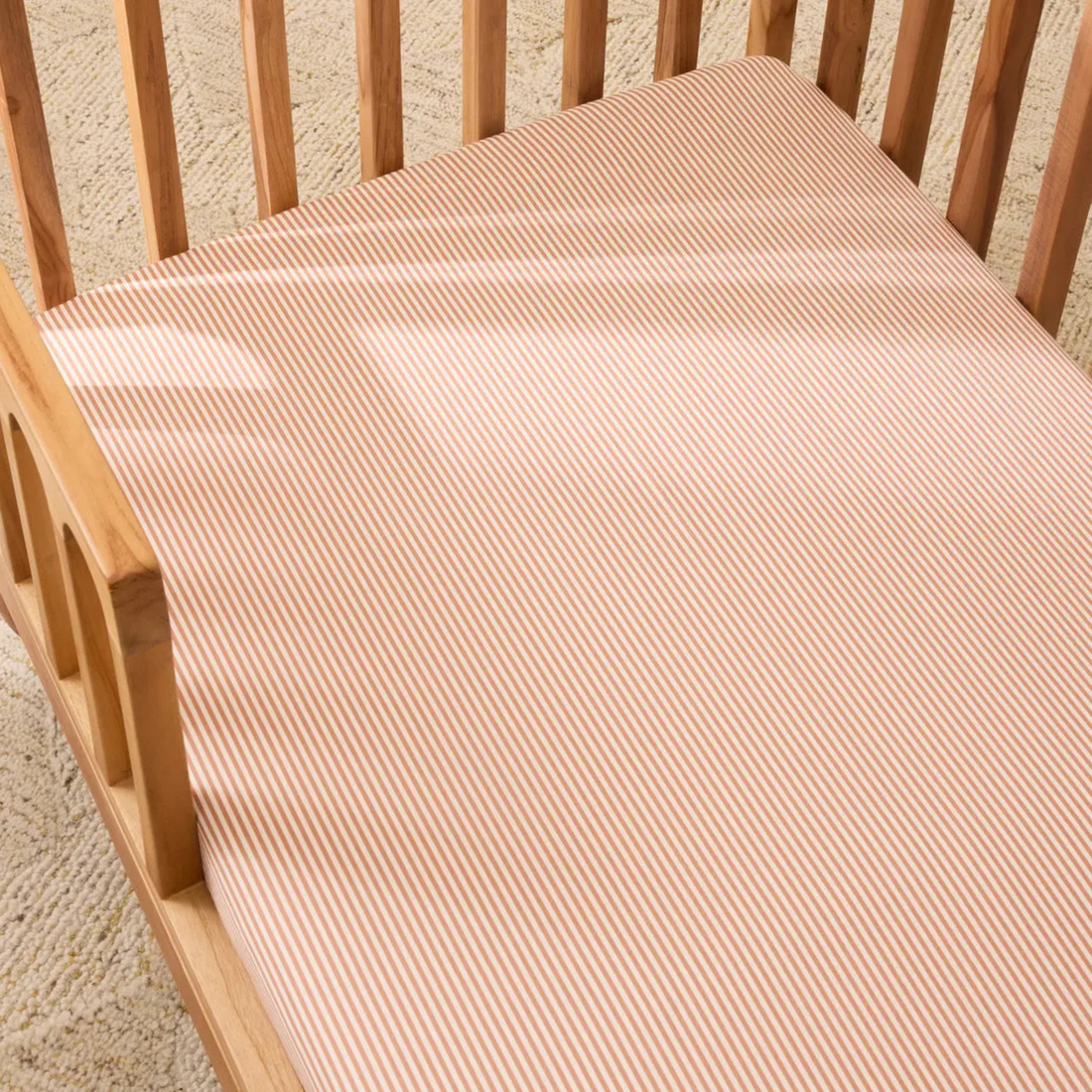 Eden Cotton Fitted Sheet - Jamie Stripe