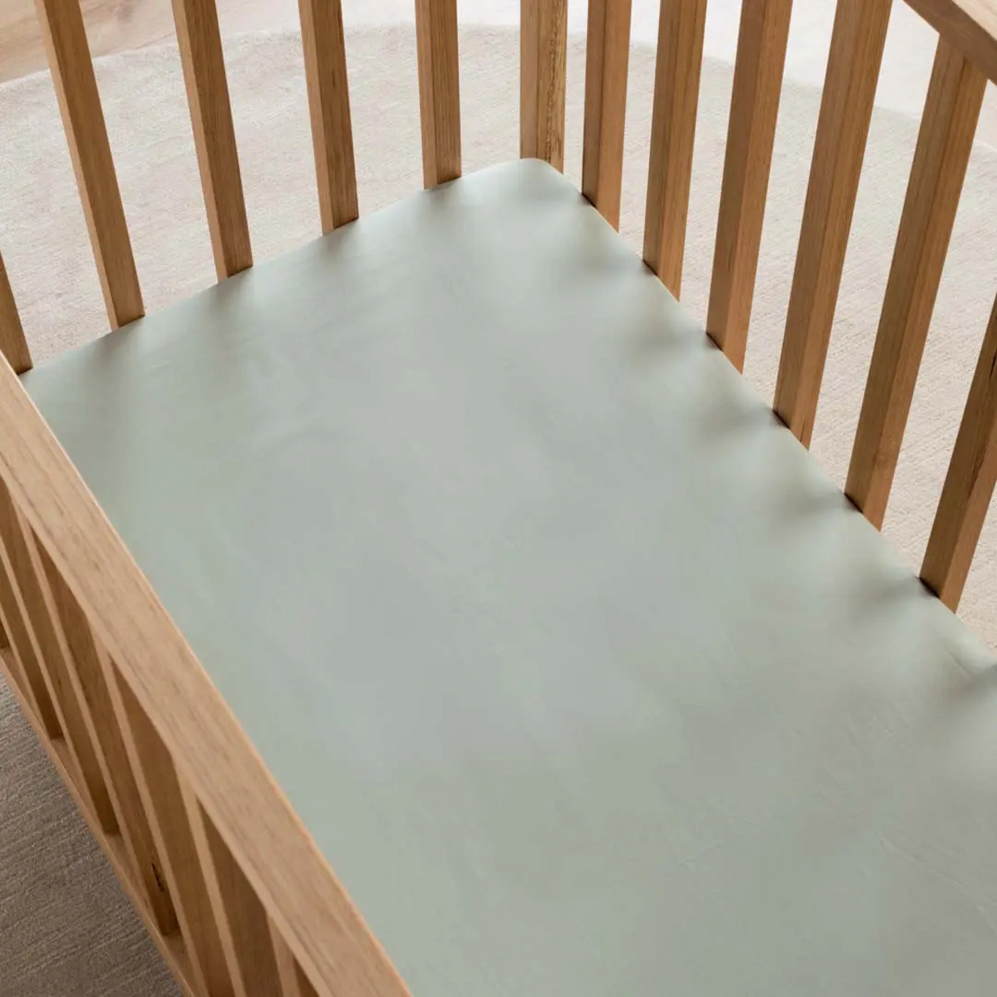 Eden Cotton Fitted Sheet - Sage