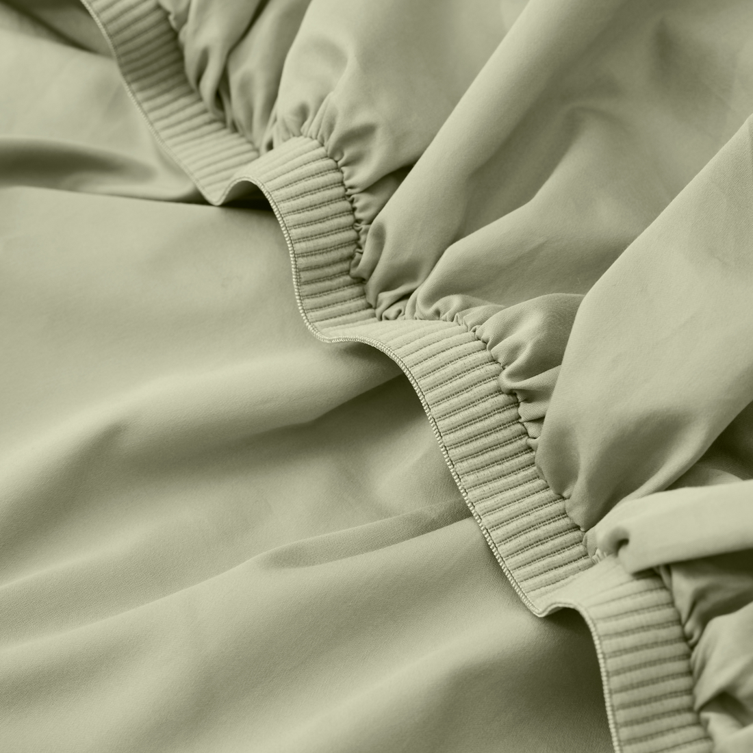 Eden Cotton Fitted Sheet - Sage