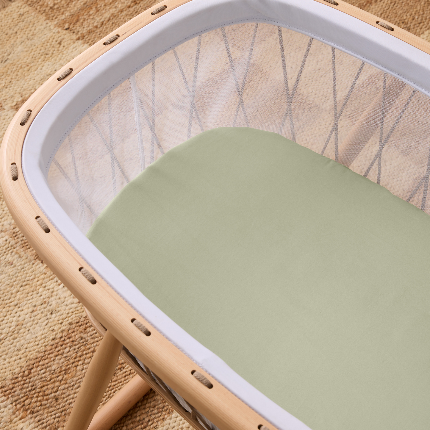 Eden Cotton Fitted Sheet - Sage