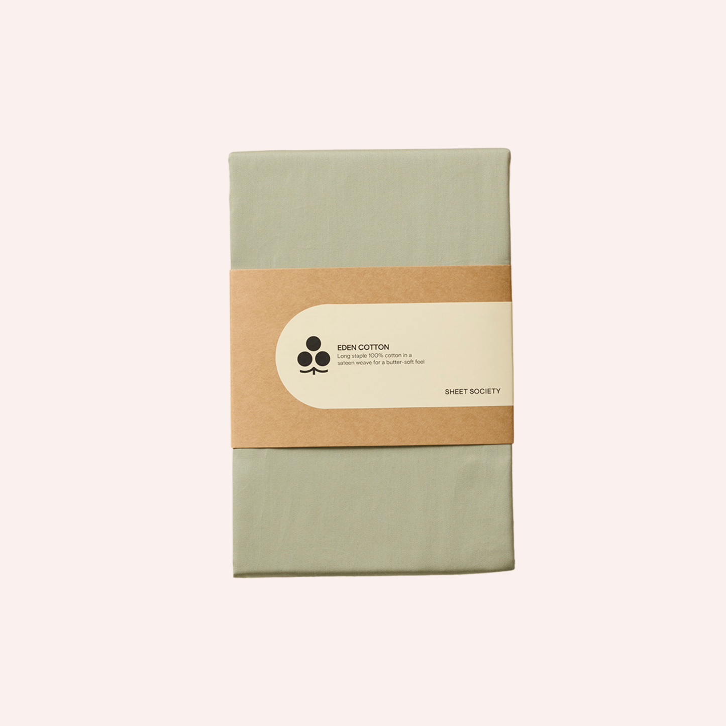 Eden Cotton Fitted Sheet - Sage