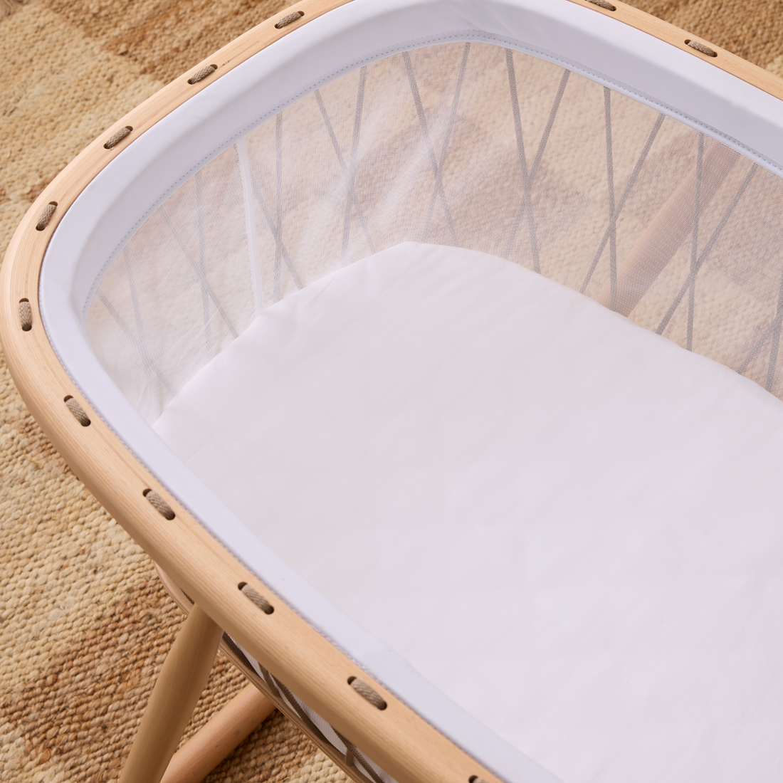 Eden Cotton Fitted Sheet - White
