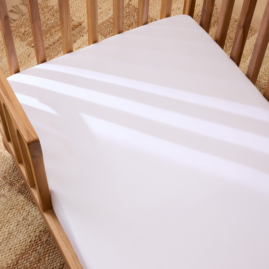 Eden Cotton Fitted Sheet - White