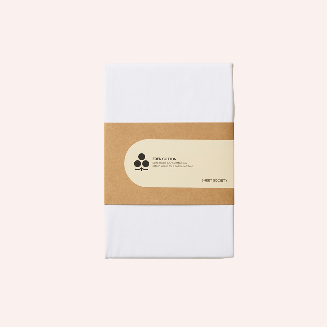 Eden Cotton Fitted Sheet - White