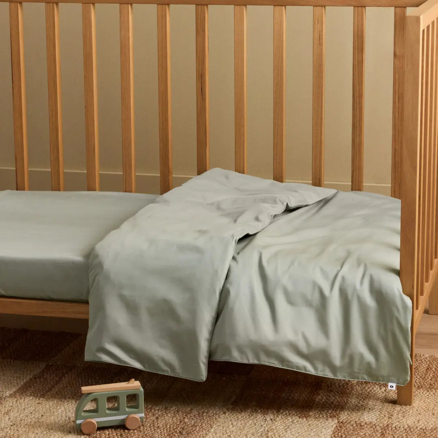 Eden Cotton Quilt Cover - Sage