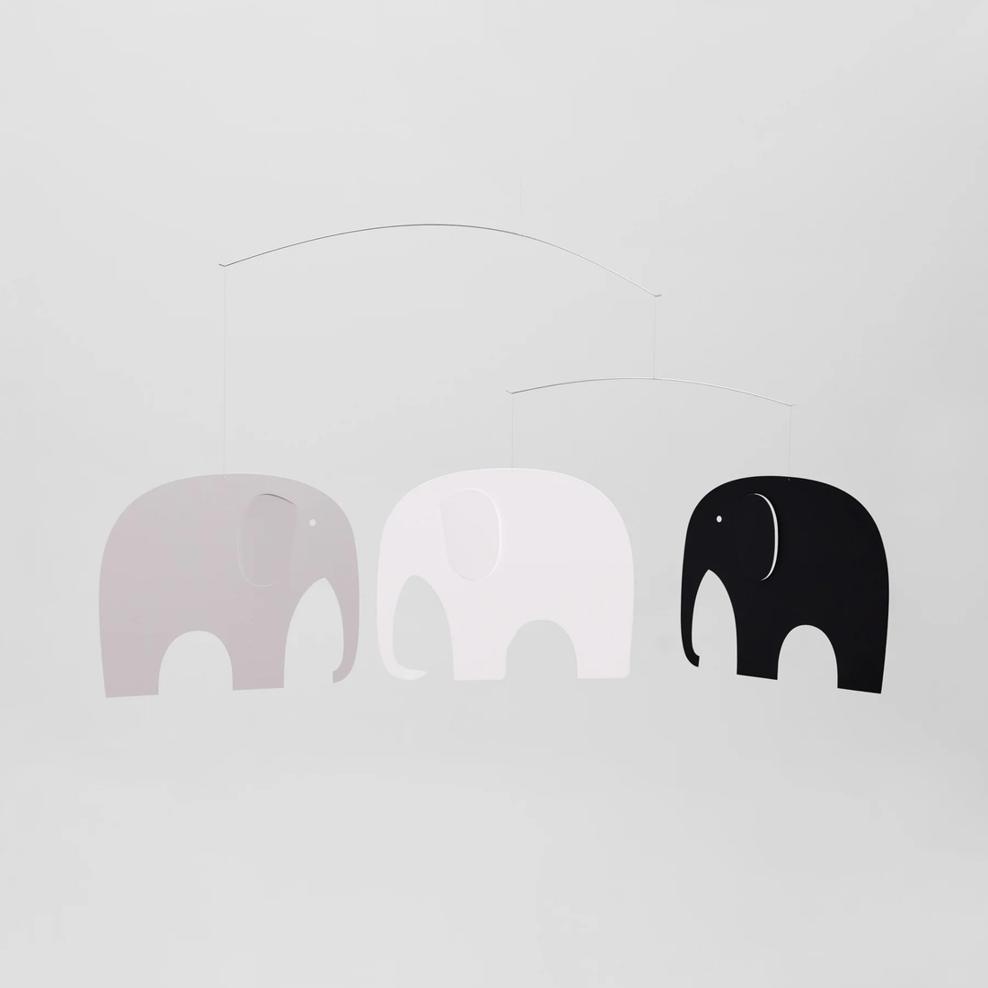 Elephant Party Mobile - Greyscale
