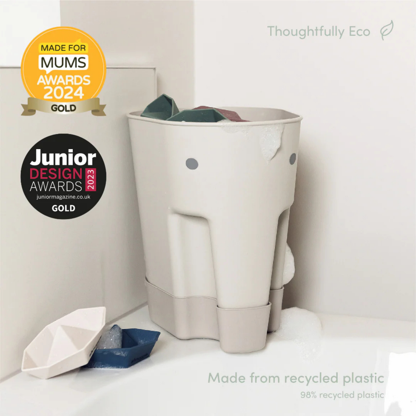 Ellie Toy Storage Bin - Taupe