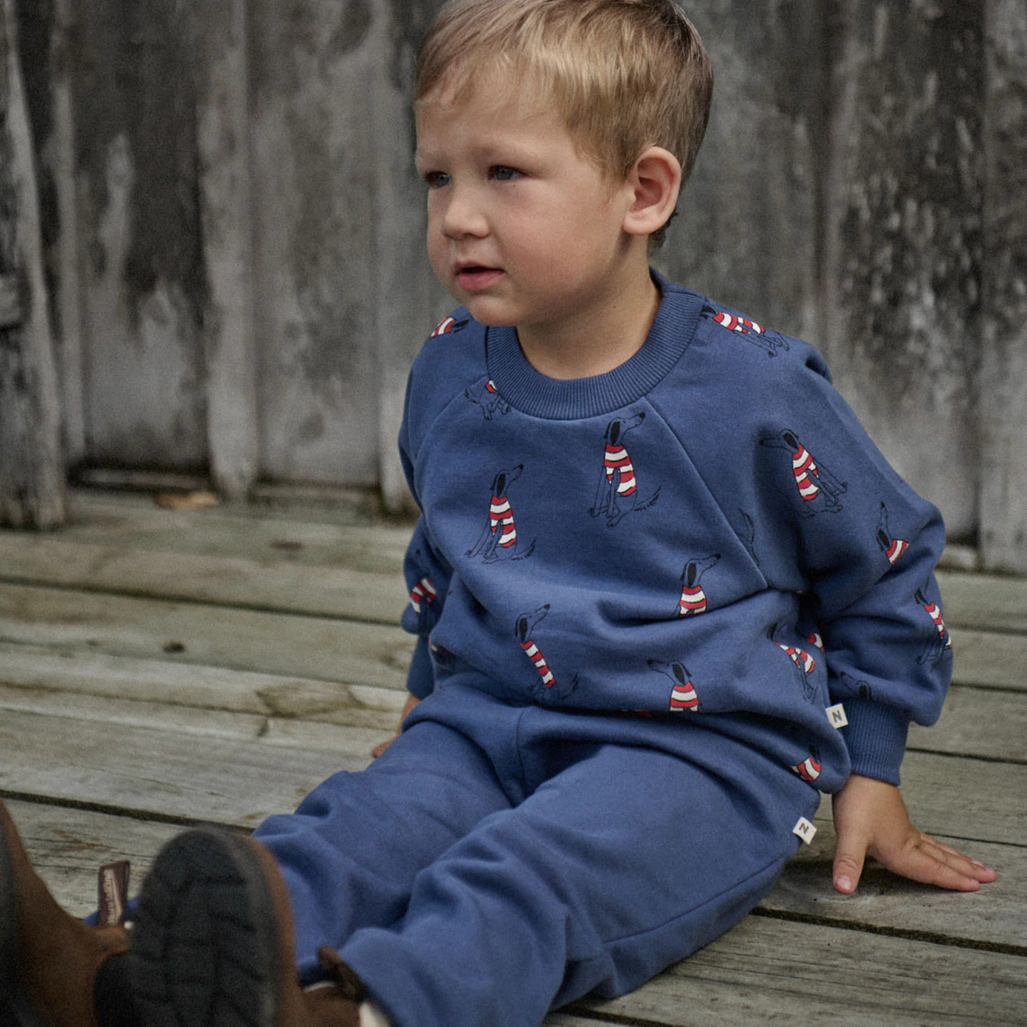 Emerson Sweater - Best Friend Indigo Print