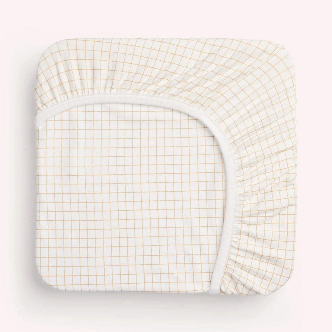 0.2 TOG Fitted Sheet - Caramel Grid