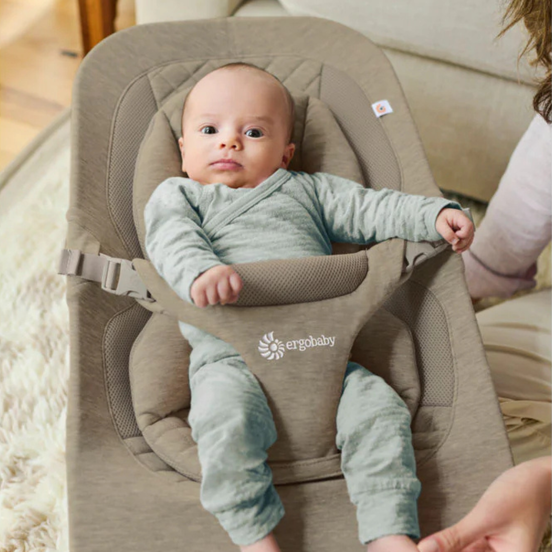 Evolve 3 in 1 Bouncer - Soft Olive