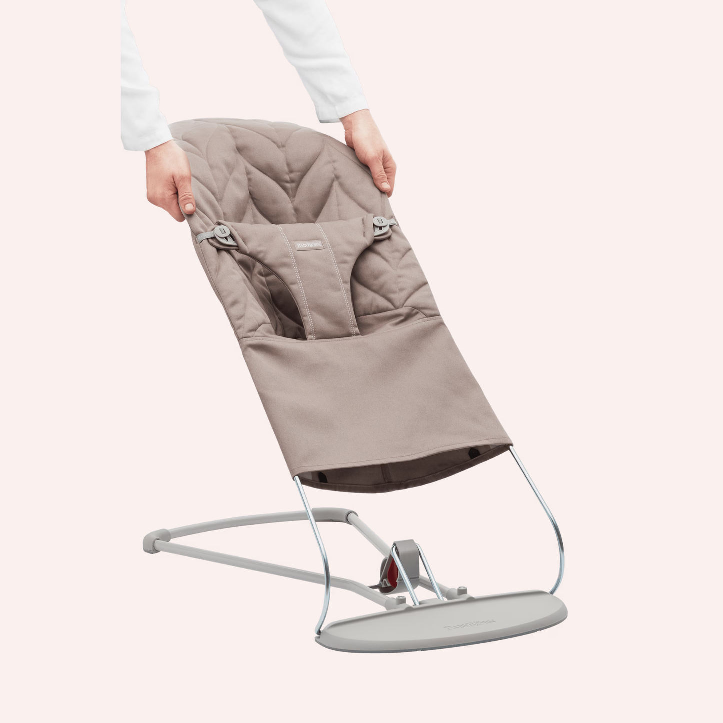 Fabric Seat for Bouncer - Woven/Petal Quilt/Sand Grey
