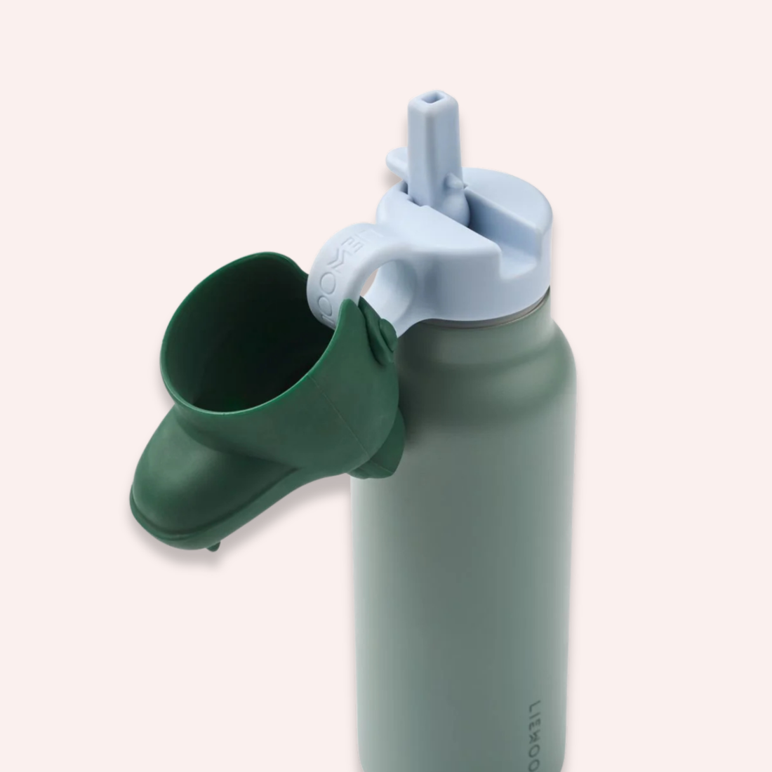 Falk Water Bottle with Crocodile Lid 350 ml - Peppermint/Garden Green
