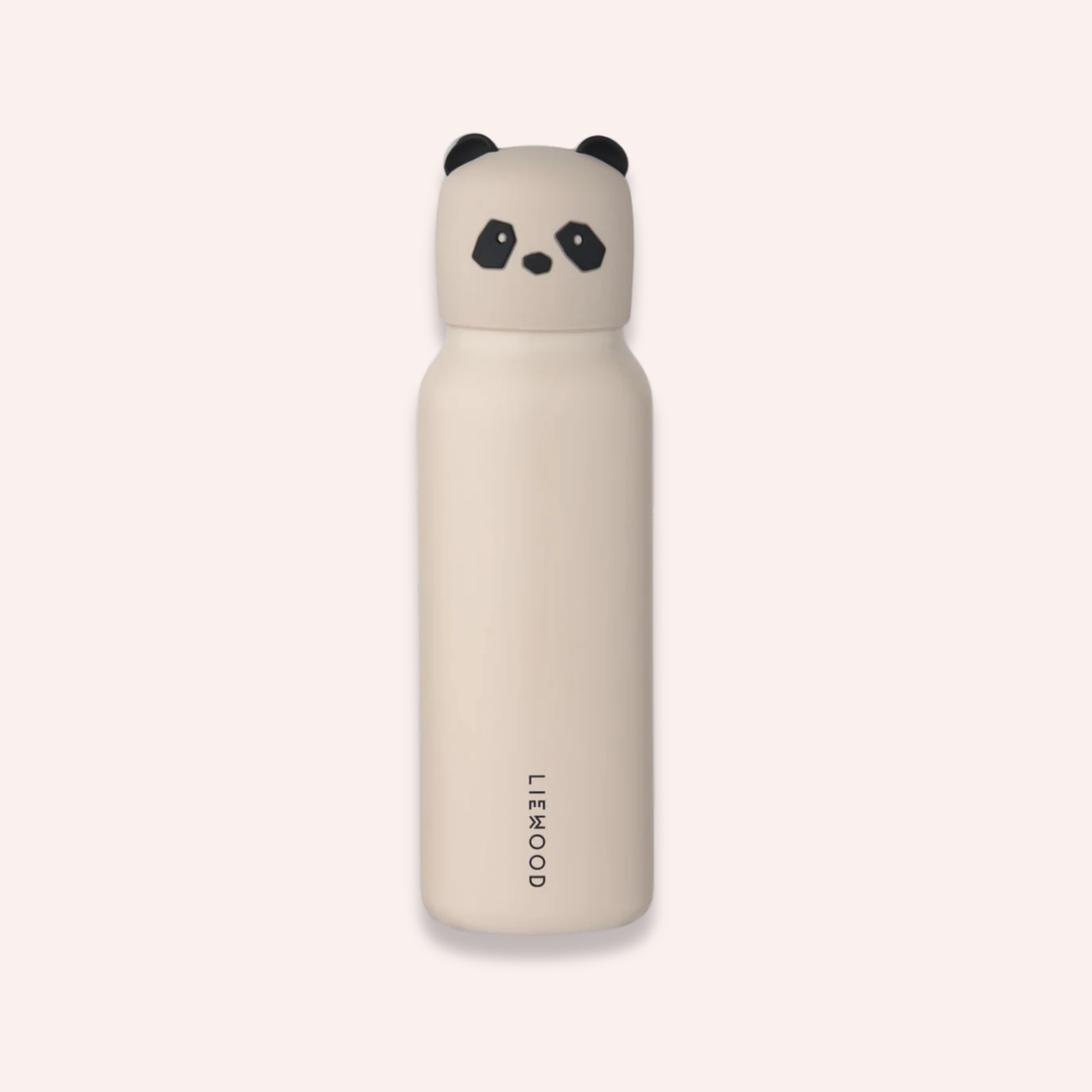 Falk Water Bottle with Panda Lid 350 ml - Sandy