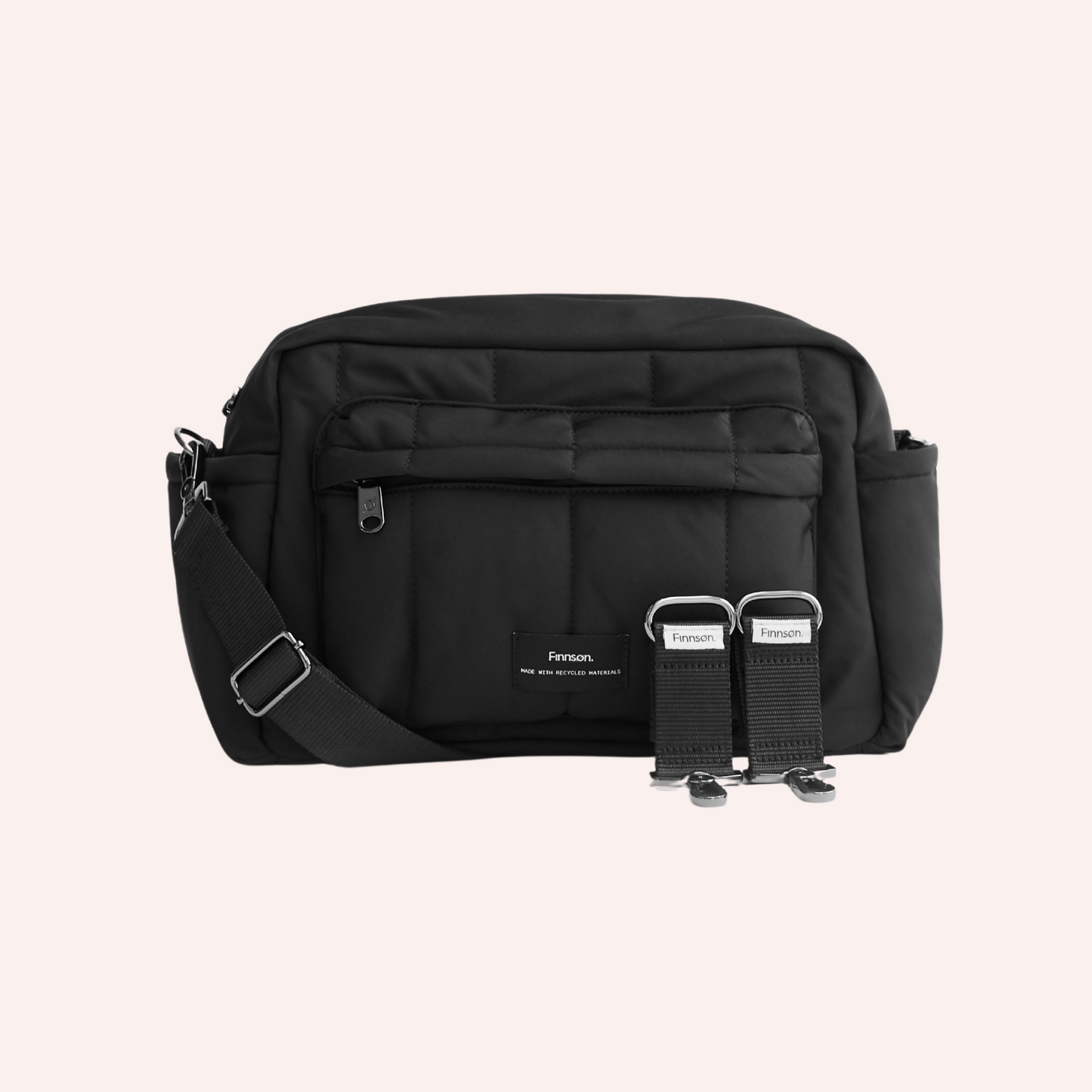 Freya Eco Oversized Stroller Organiser - Black