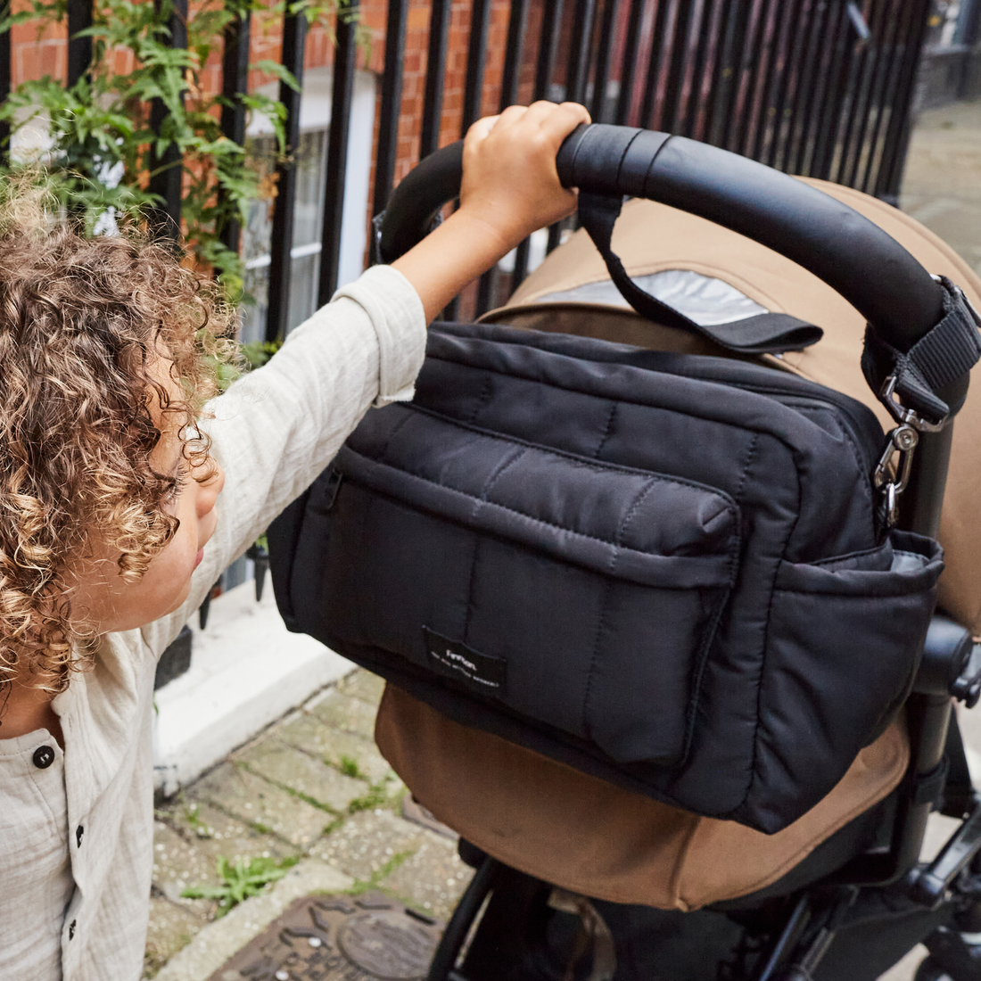Freya Eco Oversized Stroller Organiser - Black