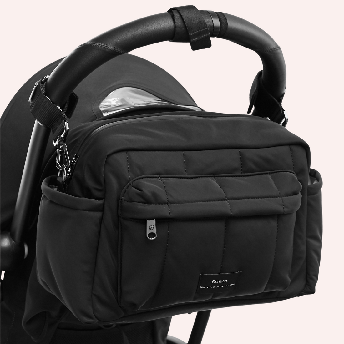 Freya Eco Oversized Stroller Organiser - Black