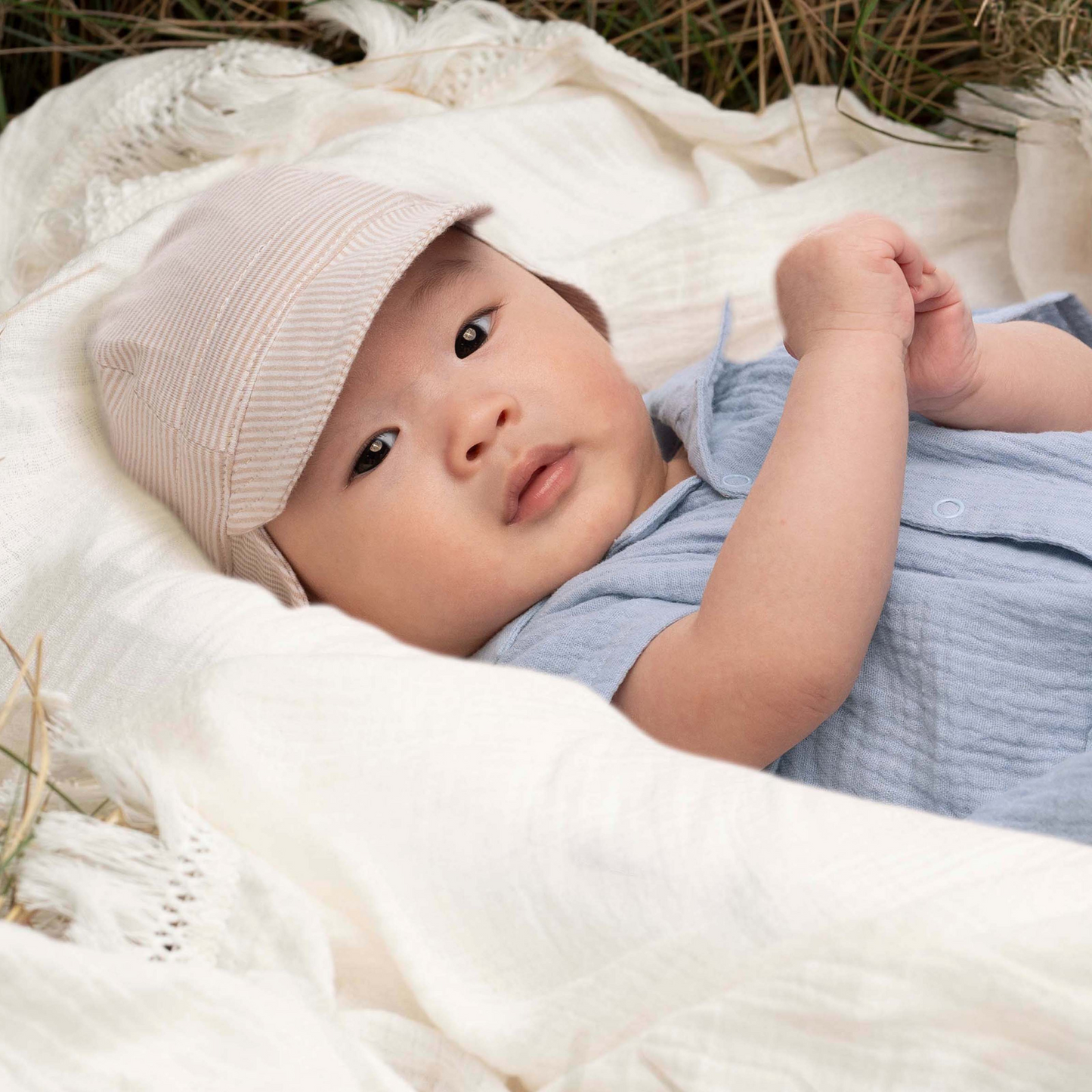 Flap Cap Baby - Peanut