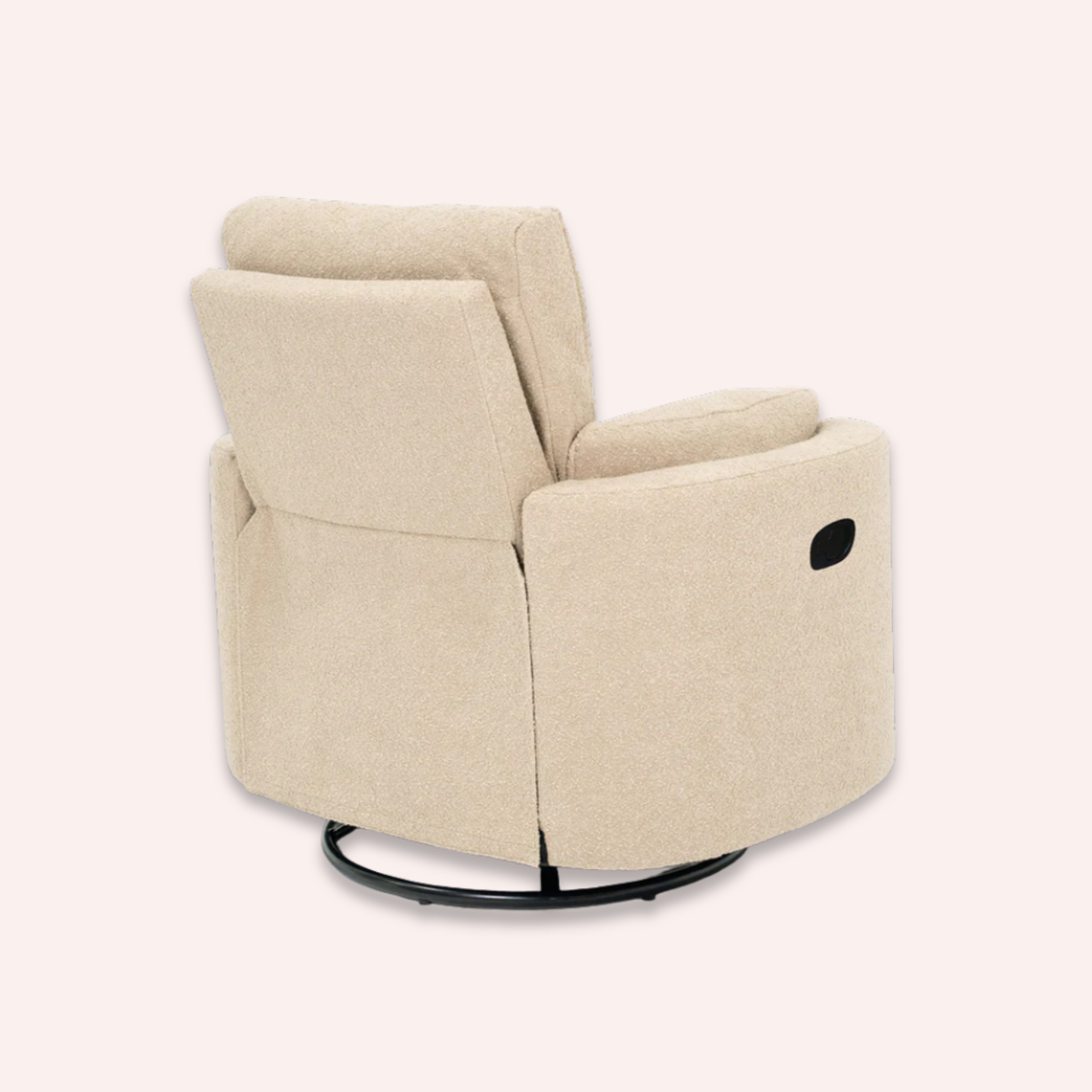 Fluff Mumma Glider Recliner Arm Chair - Biscuit