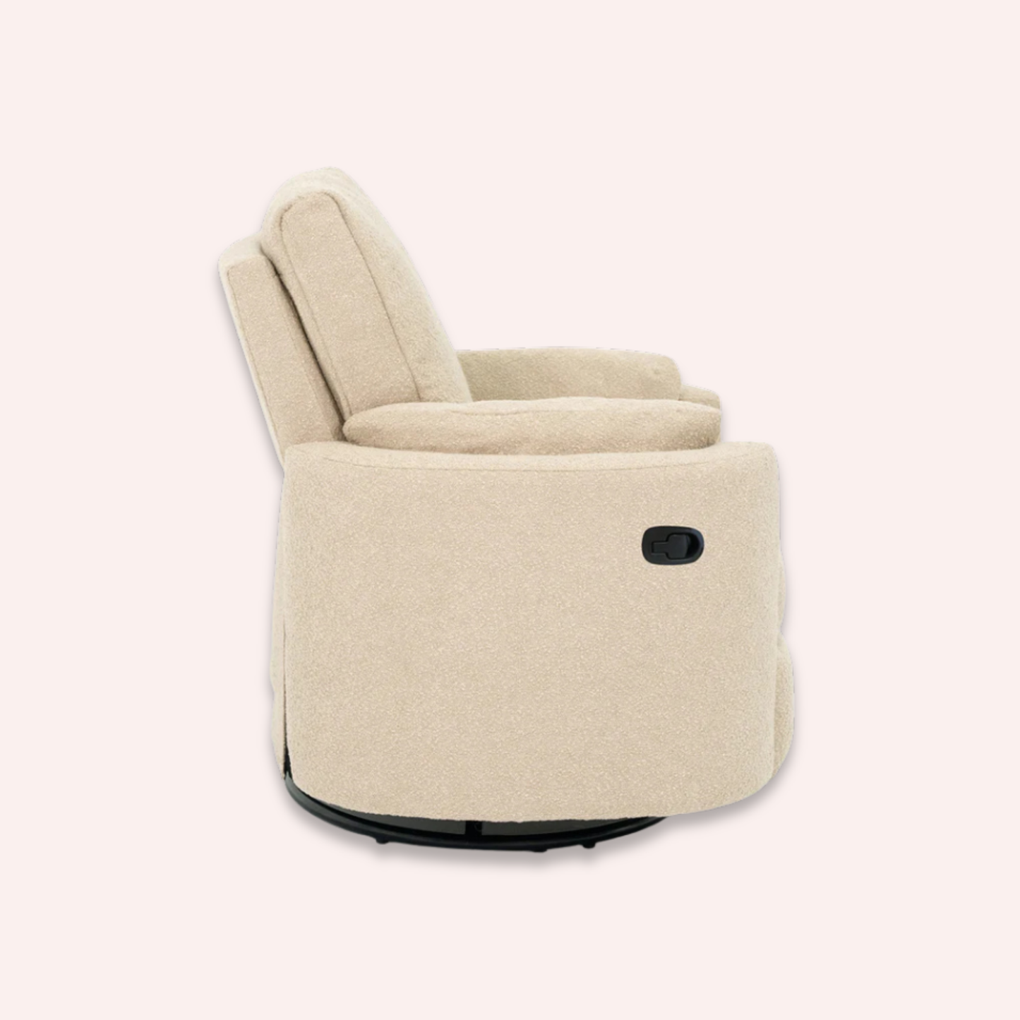 Fluff Mumma Glider Recliner Arm Chair - Biscuit