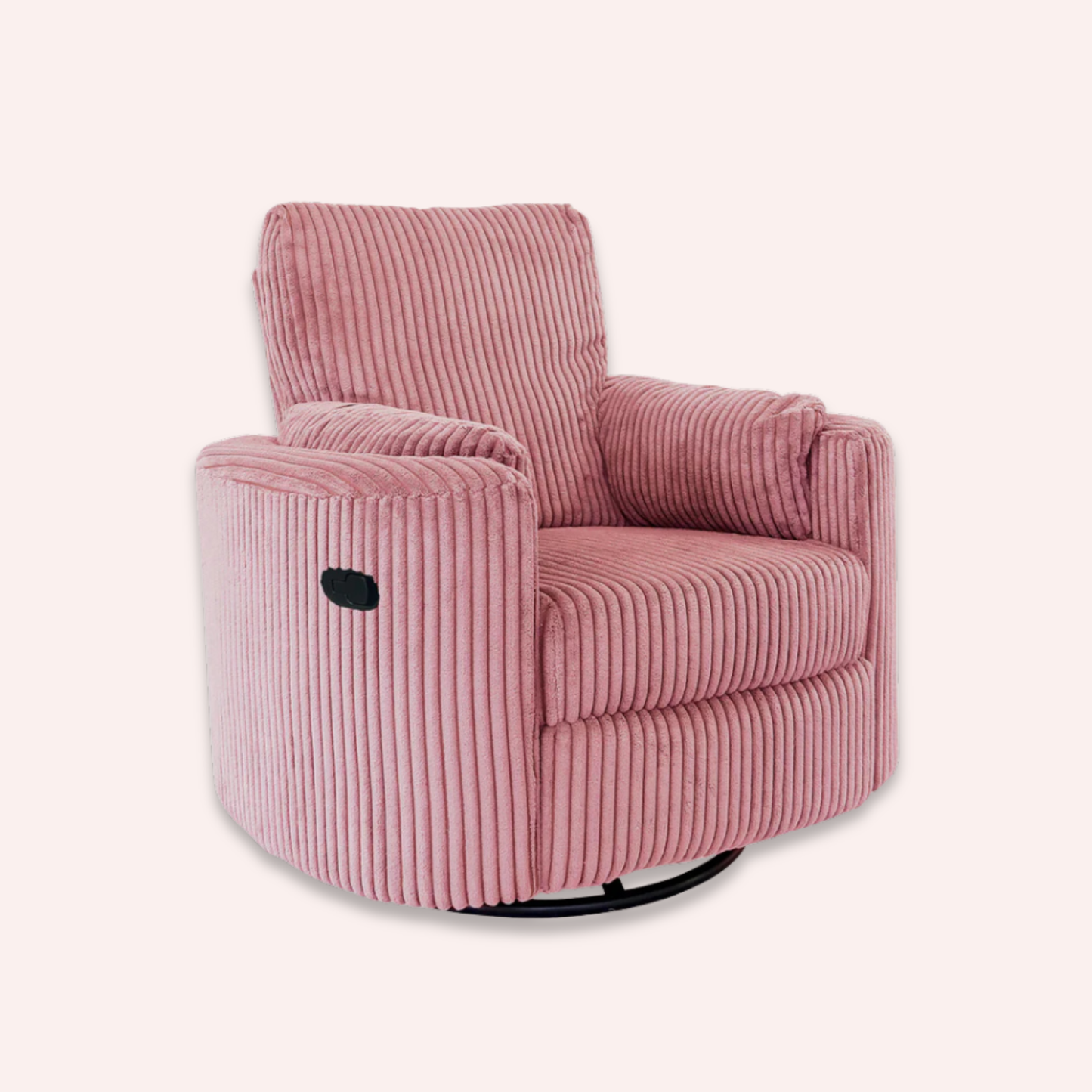 Fluff Mumma Glider Recliner Arm Chair - Blush