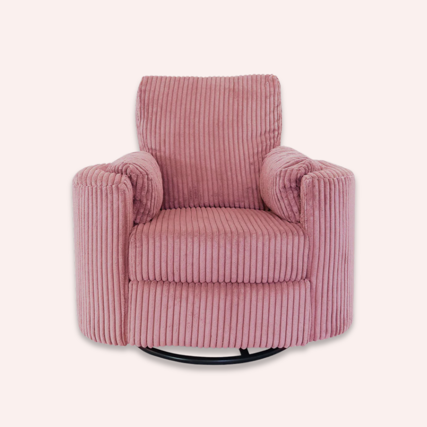 Fluff Mumma Glider Recliner Arm Chair - Blush