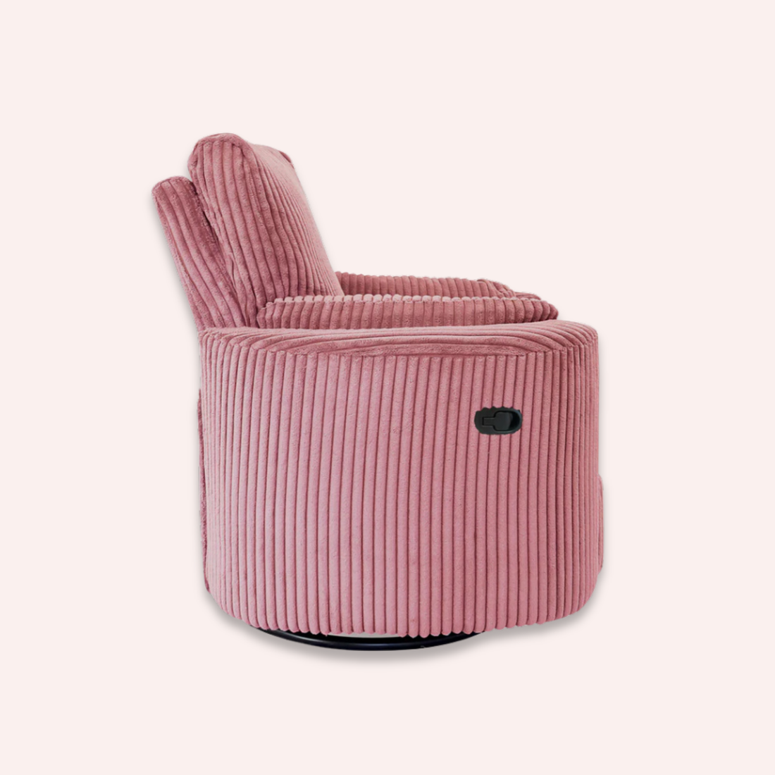 Fluff Mumma Glider Recliner Arm Chair - Blush